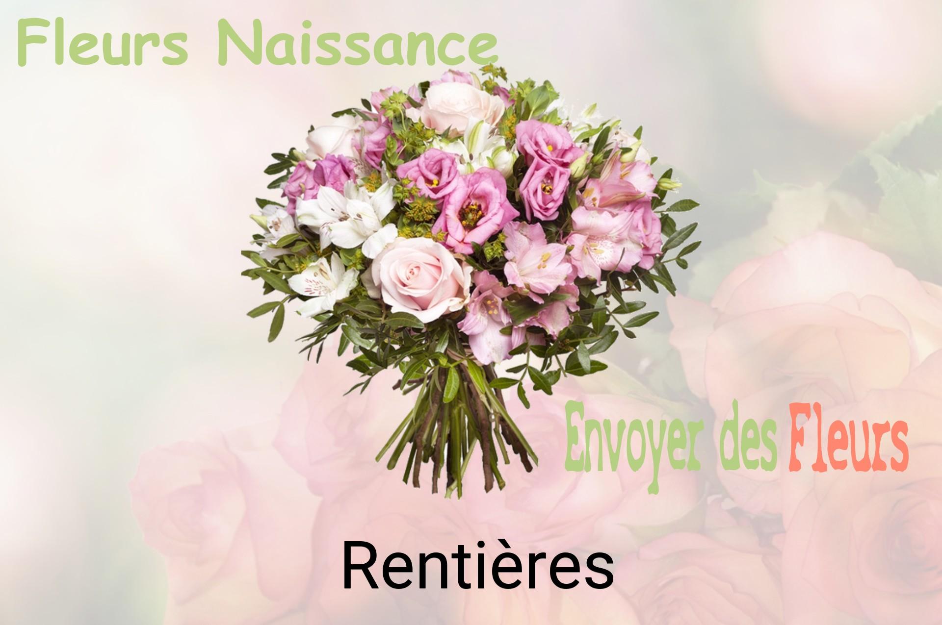 Bouquet de fleurs de naissance livré à Rentières